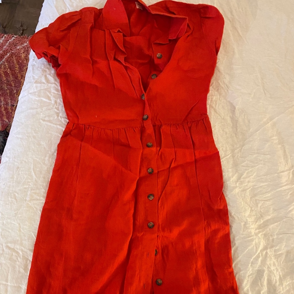 Aritzia linen long dress